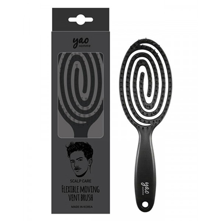 Yao Scalp Care Moving Brush Matt Black